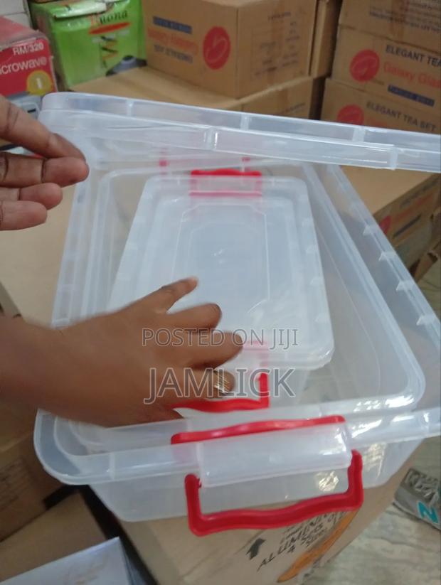 4pcs Plastic Container Set - Os - thumbnail 5
