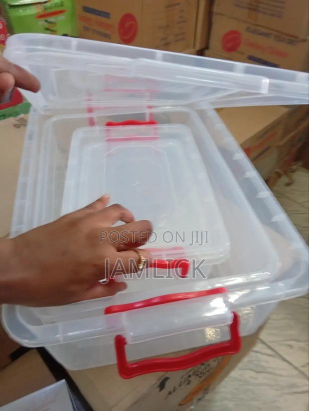 4pcs Plastic Container Set - Os - thumbnail 6