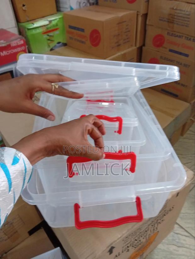 4pcs Plastic Container Set - Os - thumbnail 7