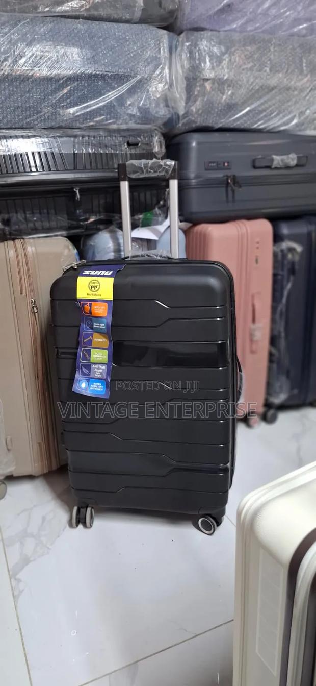 Single Large Rubber Suitcase - main view