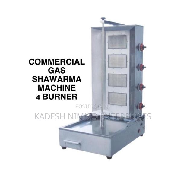 Industrial 4 Burner Gas Shawarma Machine - main view