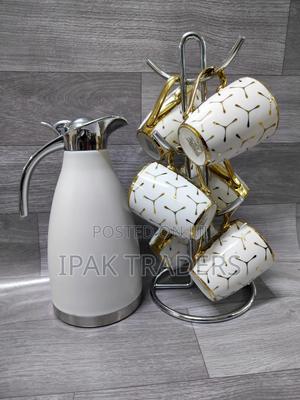 *Gold Marble Tea Set Combo*Colour:*Marble Flask and Gold Cup* - thumbnail 2