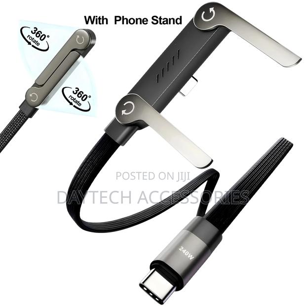 Earldo 240w Type-C to Type-C Fast Charging Cable Phone Holder - thumbnail 2
