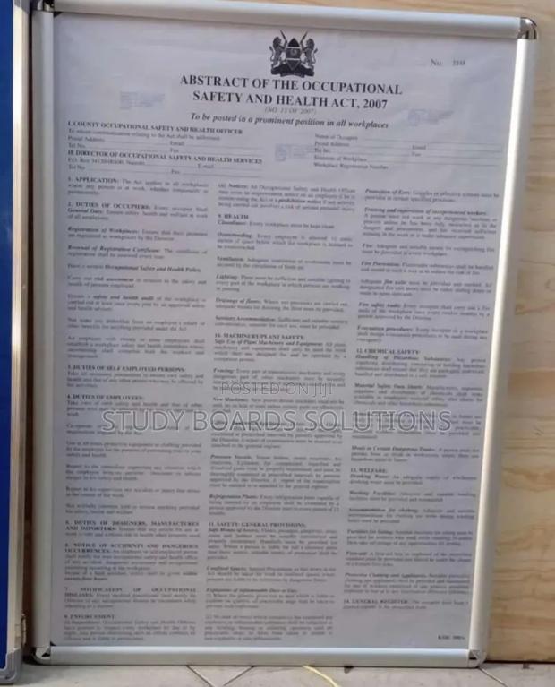 Licence and Document Display for Offices and Shops A1 Snapper Frame - main view