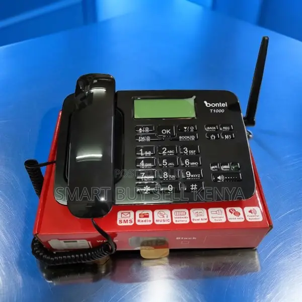 All Sim Card Support Bontel T1000 Dual Sim GSM Fixed Desktop Phone