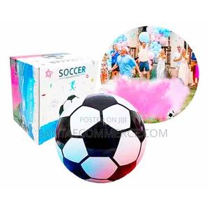 Gender Reveal Soccer Ball With Powder Exploding - main view