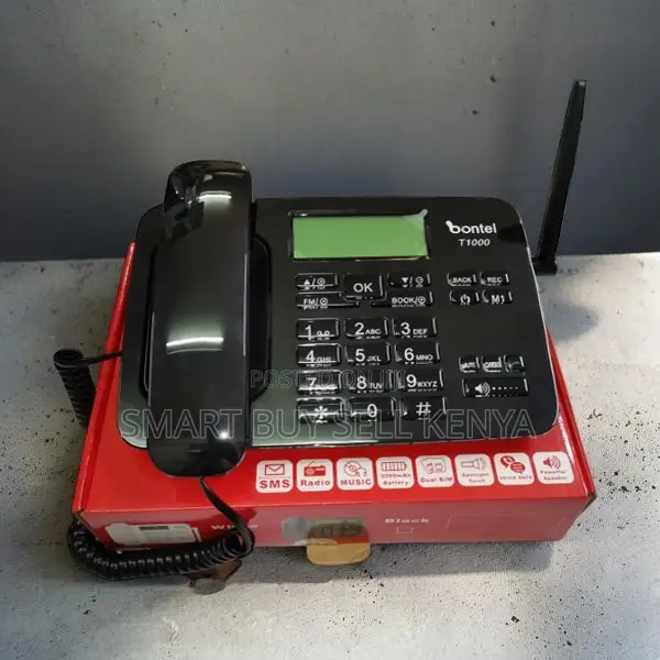Wireless Long Standby Battery Bontel T1000 Dual Sim GSM Desktop Phone