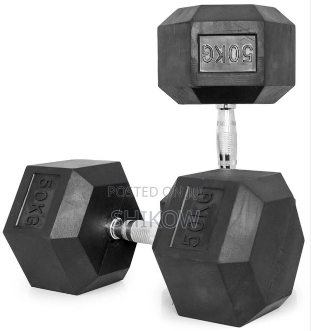 25 Kg Per Hand Hex Dumbbell – Professional Grade