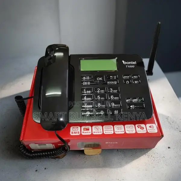 Long Standby Battery Bontel T1000 Dual Sim GSM Fixed Landline Phone