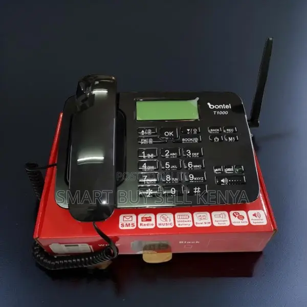 Premium Quality Bontel T1000 Dual Sim GSM Fixed Landline Desktop Phone