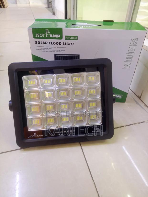 Jsot 200w Fl29200 Solar Floodlight With Solar Panel (Dusk to Dawn) - main view