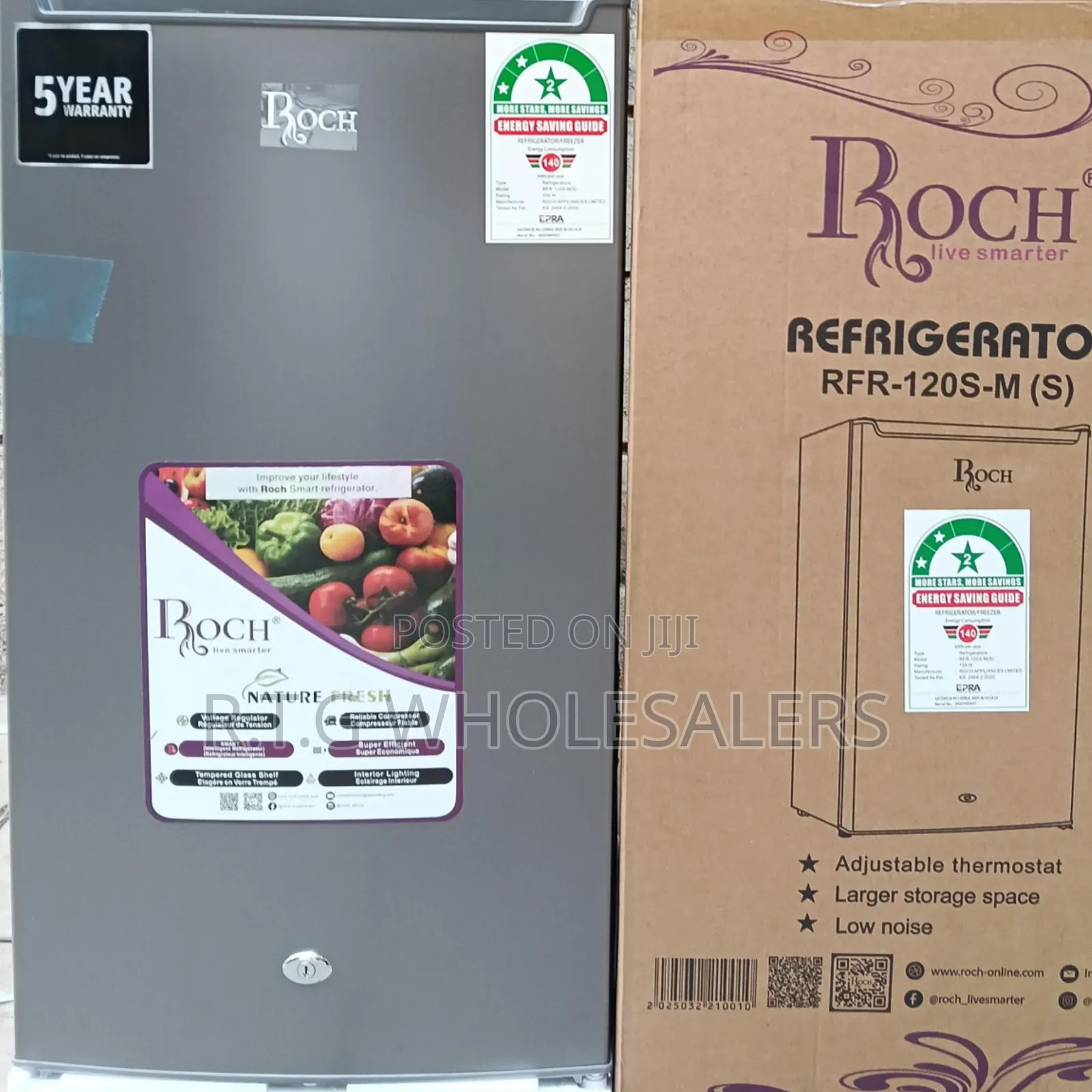 Roch Rfr‐120‐S‐M 90l Single Door Fridge – Compact Efficient
