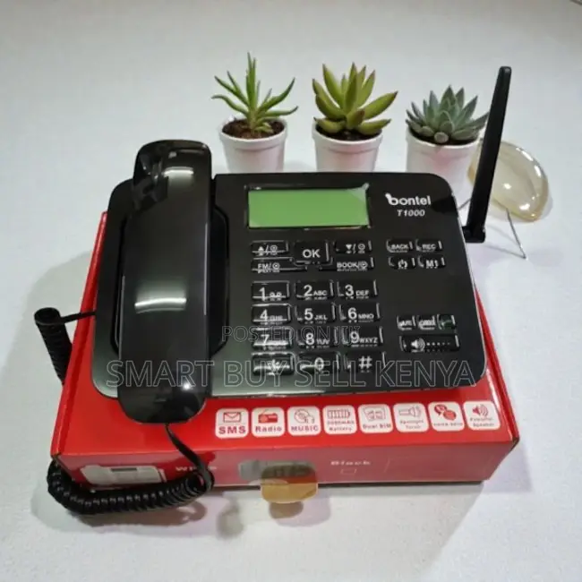 High Quality Material Bontel T1000 Dual Sim GSM Fixed Landline Phone