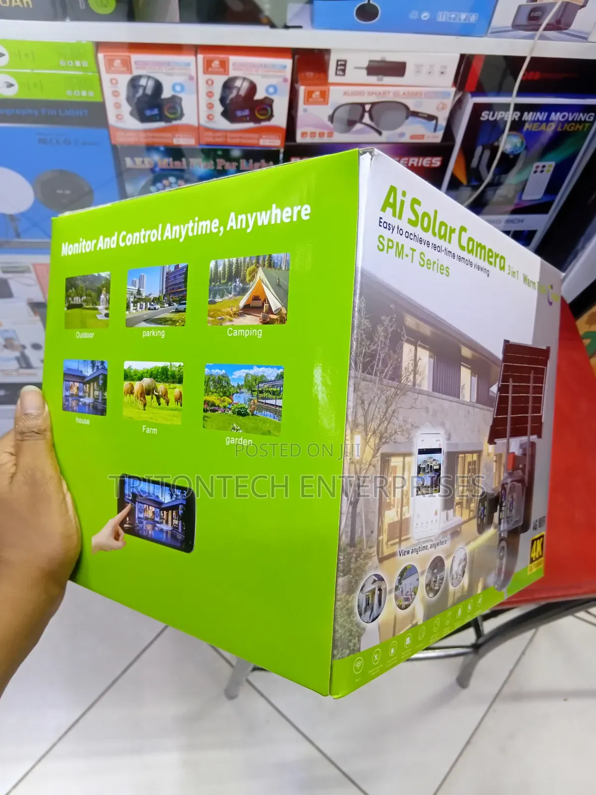Ai Solar 2-in-1 Triple Lens Security Camera – Wireless