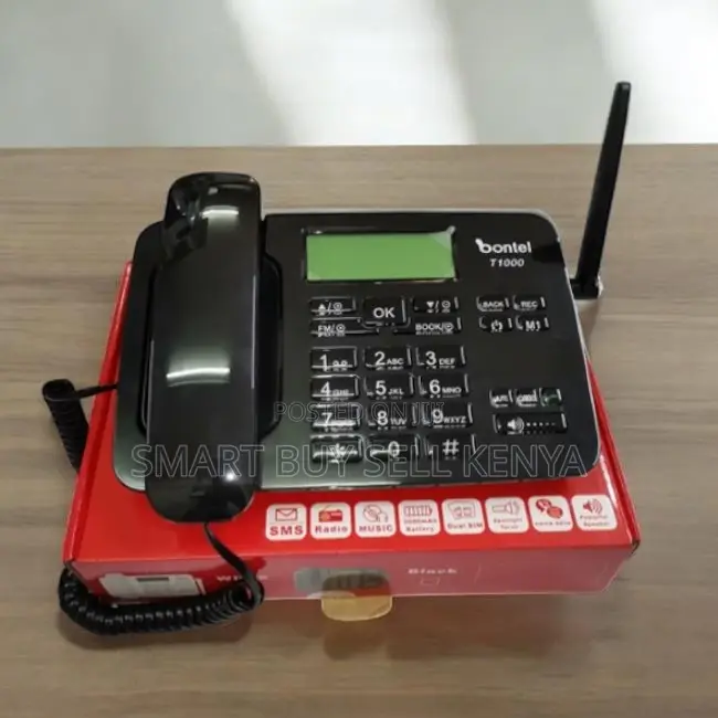 Best Performance Bontel T1000 Dual Sim Fixed Landline Desktop Phone