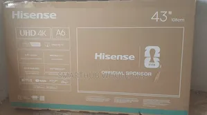 Hisense 43 Inch A6 Uhd Smart Tv (2 Years Warranty) New Model