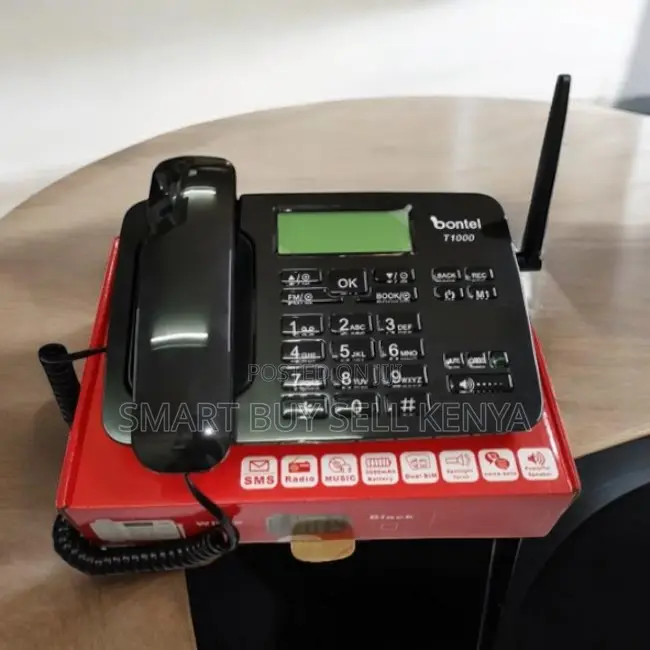 Premium Long Lasting Bontel T1000 Dual Sim GSM Fixed Landline Phone