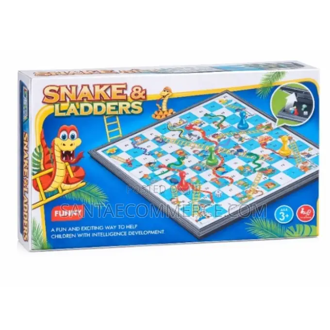 Classic Snake and Ladders Family Board Game