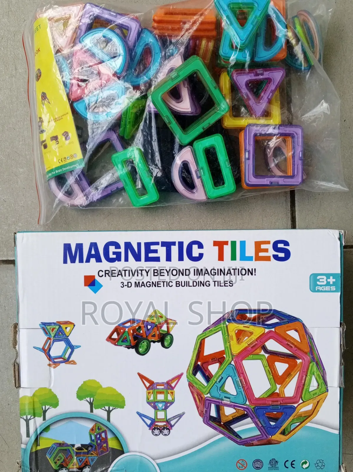 Magnetic Tiles Building Set -84 PCS