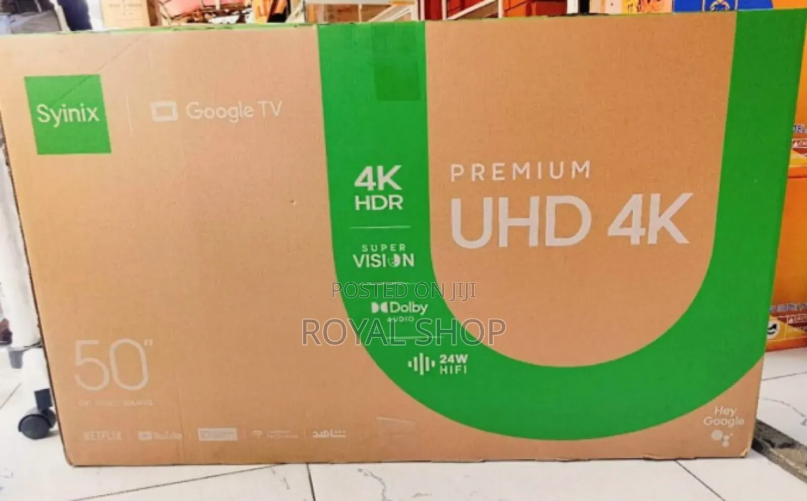 Syinix 50 Inch Smart Android Frameless Tv
