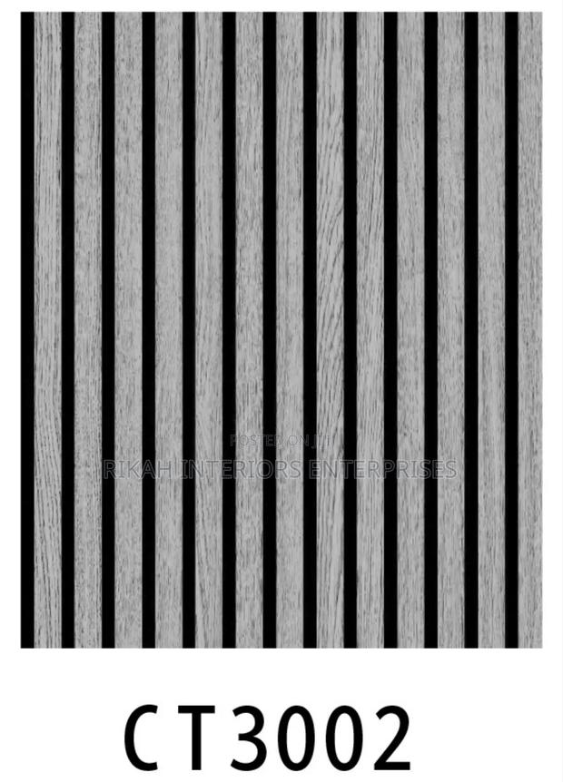 Light Grey Flutted With Black Lines