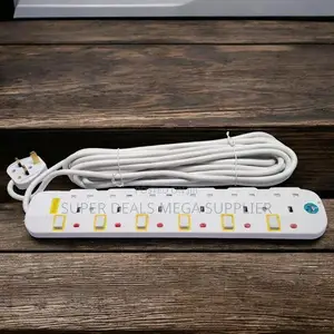 JSB 6 Way Premium Electrical Safety Board 5m Cable Power Extension