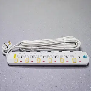 JSB 6 Way High Quality Safety Power Board 5m Cable Power Extension