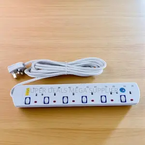 JSB 6 Way Strong Build Abs Power Strip 5m Cable Power Extension