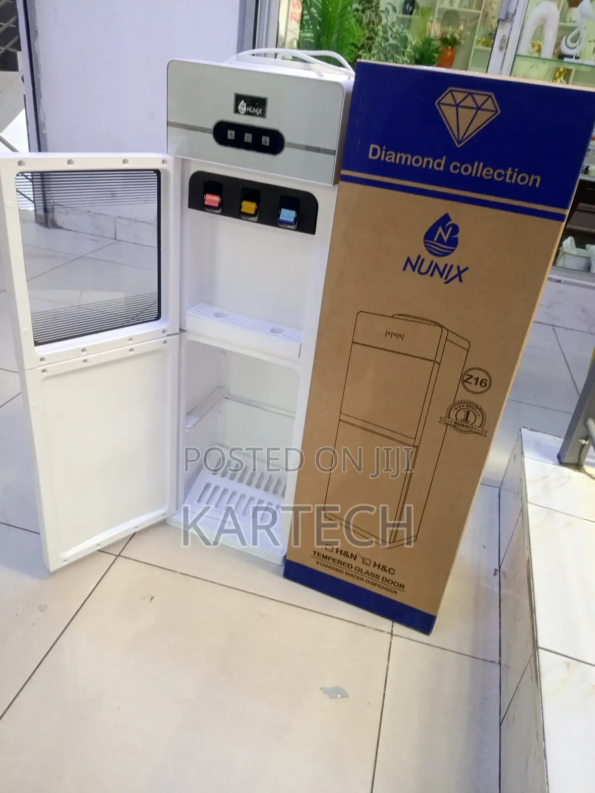 Nunix Free Standing Hot, Normal and Cold 3-Tap Water Dispenser Z16c