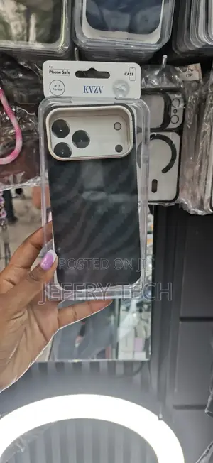 Niaser iPhone 17 Pro Max Aramid Carbon Fiber Texture Thin Cover -Black