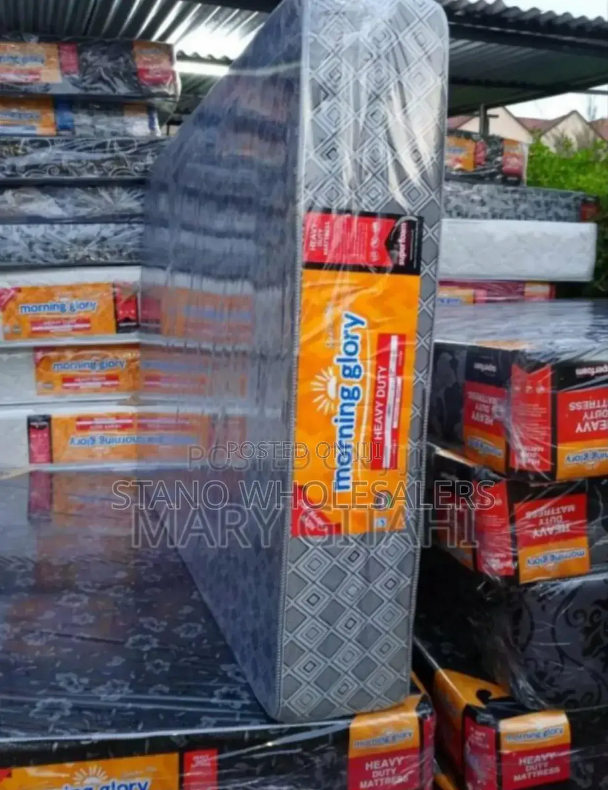 Colour Grey New Mattress 6by6 10inch