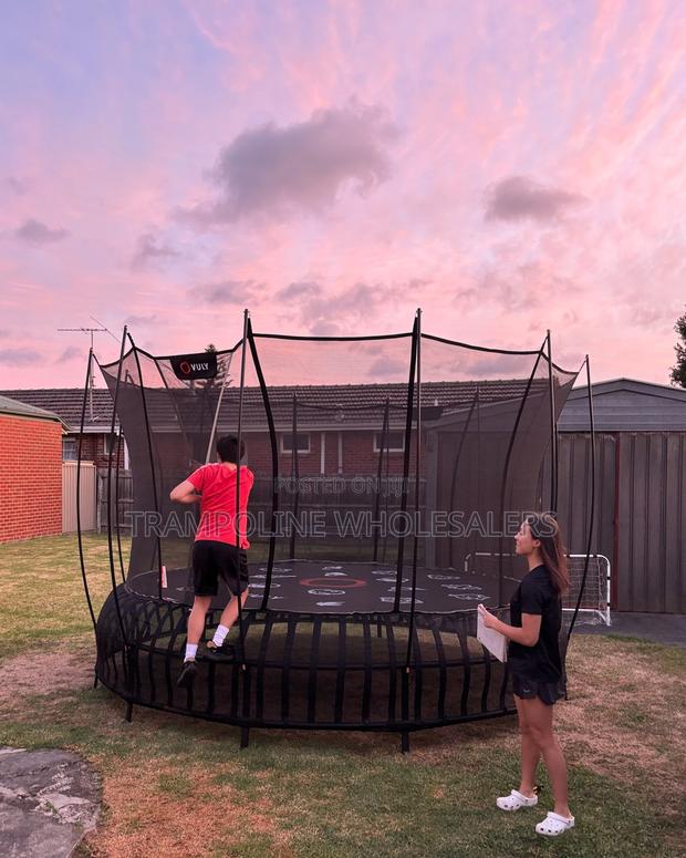 Safe and Strong Garden Trampoline - main view