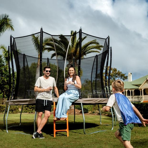 Large Outdoor Trampoline With Net - main view
