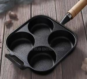 4 Hole Cast Iron Egg Frying Pan - thumbnail 2