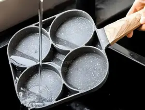 4 Hole Cast Iron Egg Frying Pan,* 