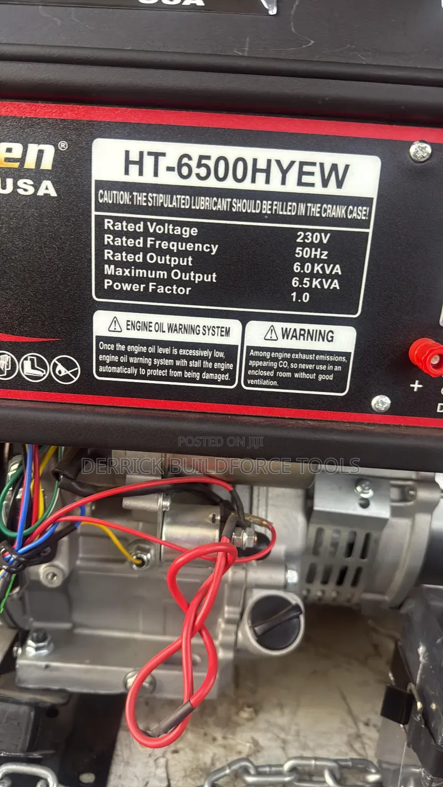 Kasten Usa 6.5kva Gasoline Generator