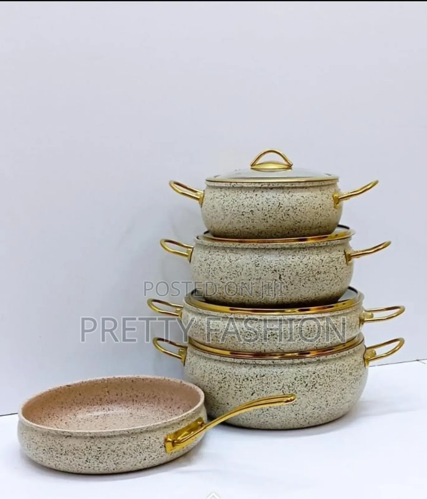 Amber Ray Vibe 9pcs Granite Cookware