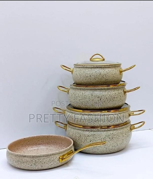 Amber Ray Vibe 9pcs Granite Cookware