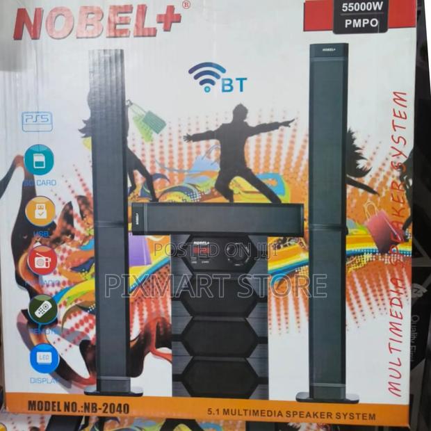 Nobel Tall Boy Bluetooth Home Theater Speakers 55000w Pmpo Nb-2040