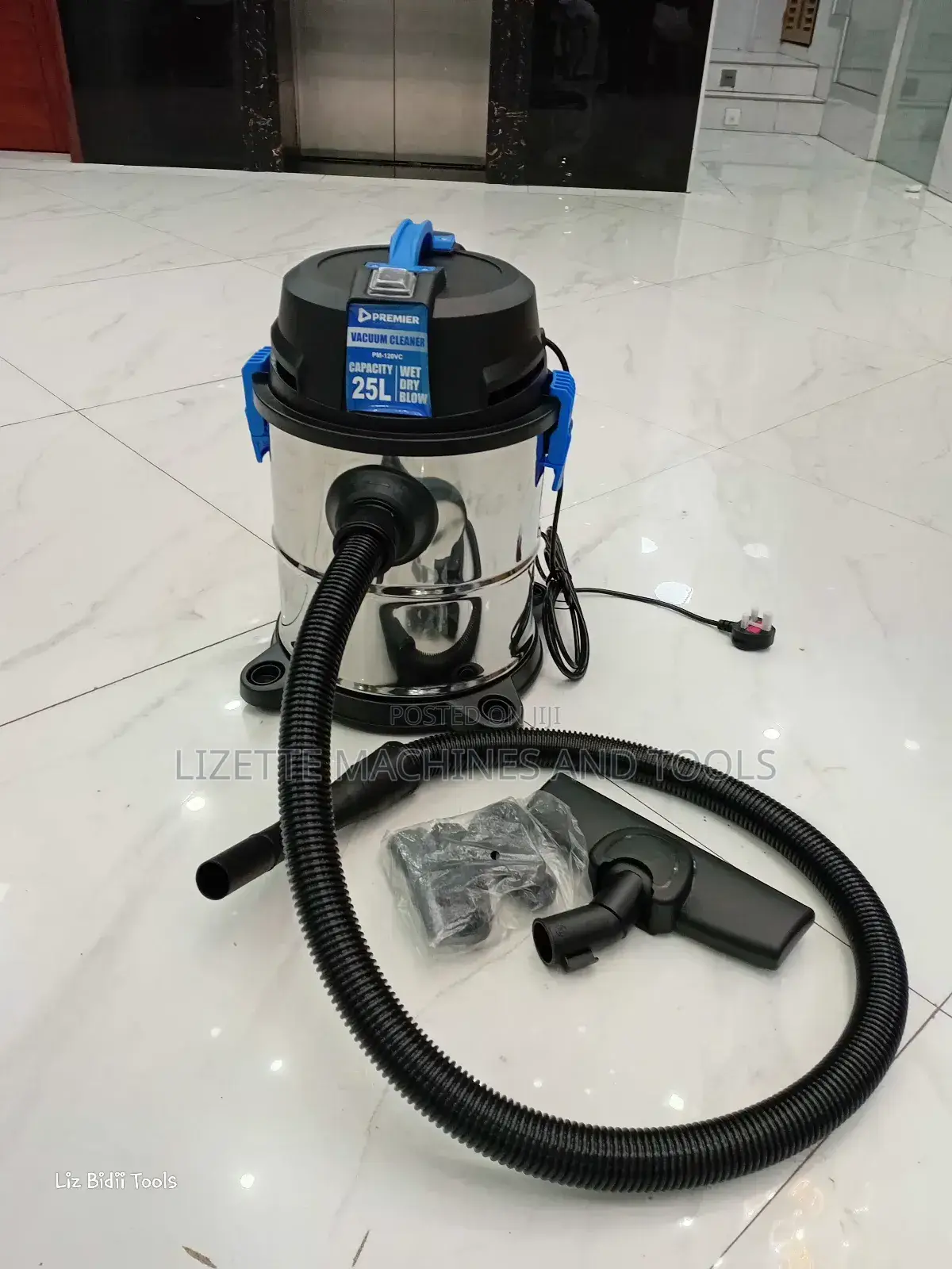 Premier 25l Wet and Dry Vacuum Cleaner 1200w