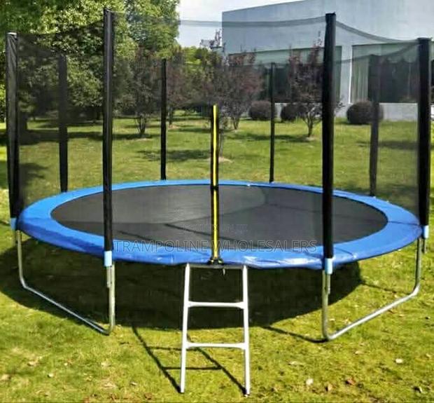 Easy Setup Backyard Trampoline - main view