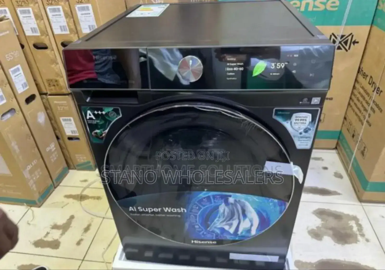 Payment on Delivery. Hisense 12kgs Frong Load Washing Machine. Modern