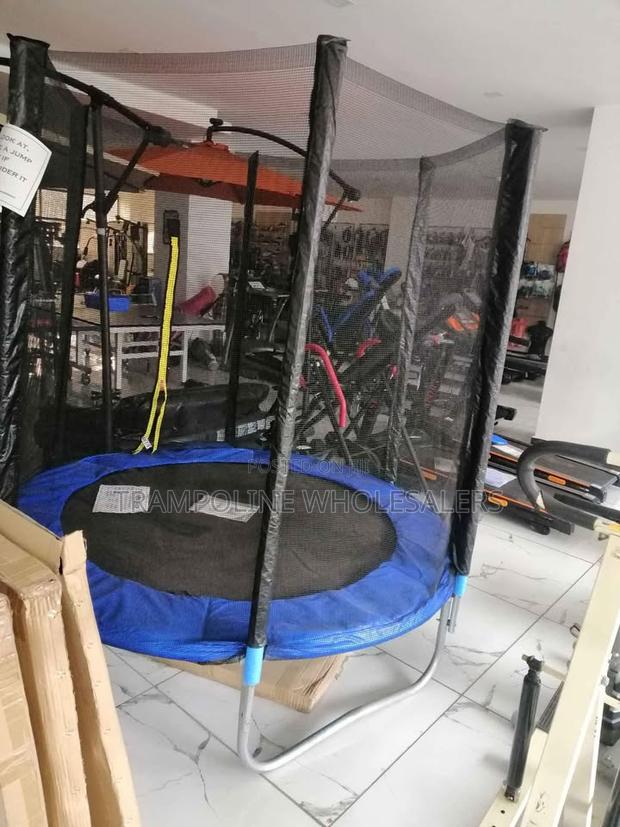 Spacious Jumping Area Safe Design Trampolines - main view