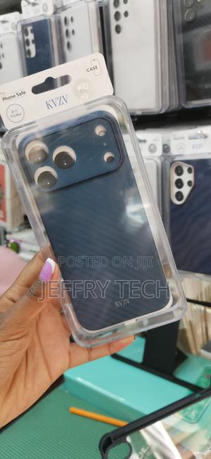 Silae KVZV Carbon Texture Protective Case for iPhone 17 Pro Max -Green - thumbnail 2