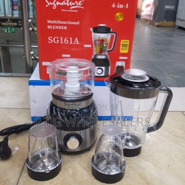 Signature 4‐In‐1 Multifunctional Blender – Blend, Grind, Chop, Juice
