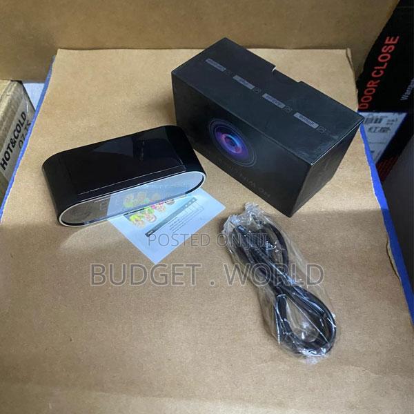 . Round Desk Alarm Clock With Secret Hd Camera