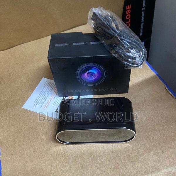 Round Alarm Clock With Built-in Wireless Camera - main view
