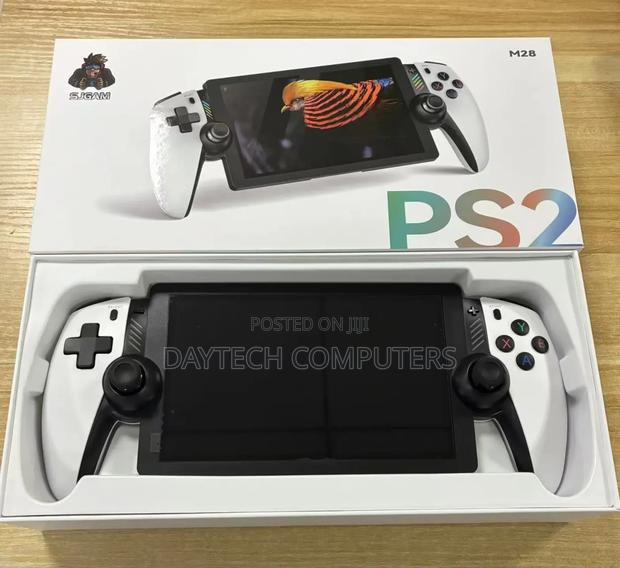 The Sjgam M28 Handheld Game Console - White - main view