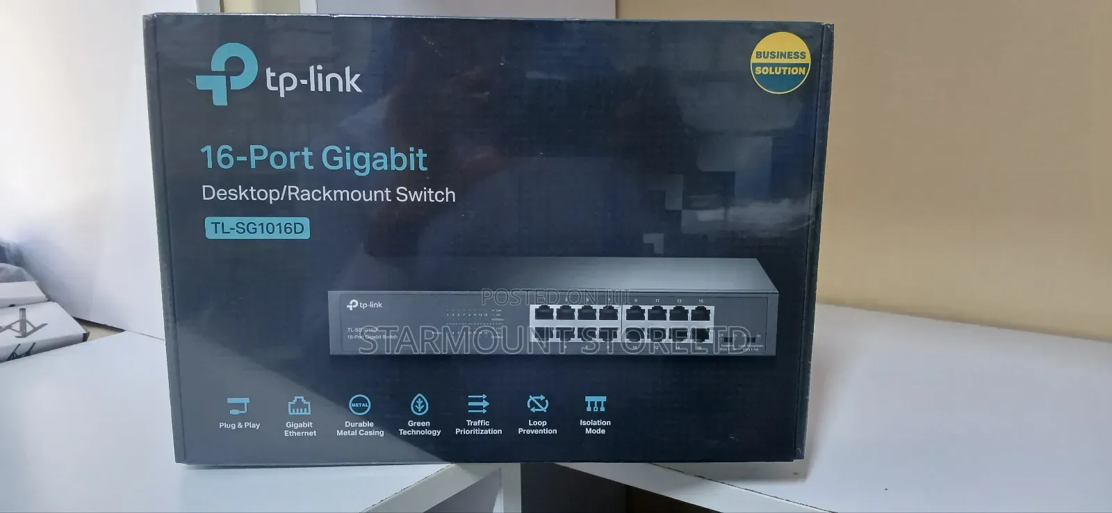 Tp-Link 16-Port Giganet Tl-Sg1016d Desktop/Rackmount Switch