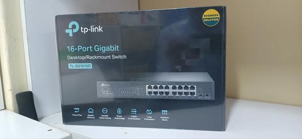 Tp-Link 16-Port Giganet Tl-Sg1016d Desktop/Rackmount Switch - thumbnail 2